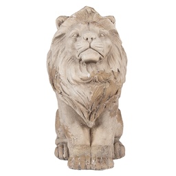 [6MG0135] Decoration Lion Beige 31x20x41 cm