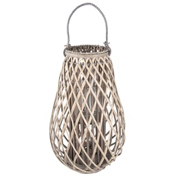 [6RO0386L] Windlicht Grau Ø 38x60 cm