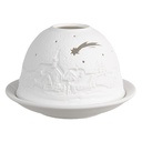 Tealight Holder White Ø 12x8 cm
