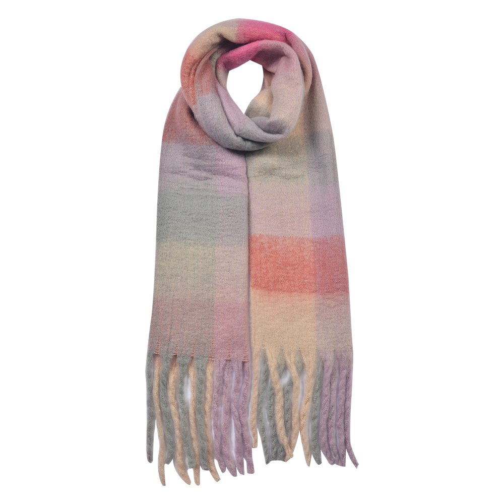 Winterschal Damen Rosa 35x210 cm