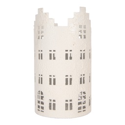 [6Y6184] Decorazione Casa Bianco Ø 13x23 cm