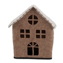 Vilten huis 17x9x19 cm
