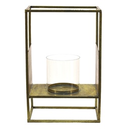 [6Y4504] Tealight Holder Copper 25x15x38 cm
