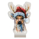 Infinity Lampe Braun Rot 16x5x25 cm