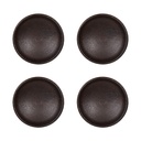 Doorknob Set of 4 Brown Ø 3x2 cm / S3 cm