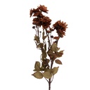 Deko Ast mit Blumen Orange Grün 6x10x80 cm