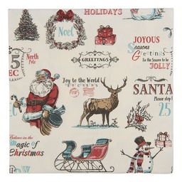 [73160] Paper napkins Beige Red 33x33 cm (20)