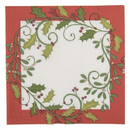 [73176] Tovaglioli di carta Bianco Rosso 33x33 cm (20)