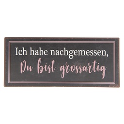 [6Y3250] Tekstbord 30x1x13 cm