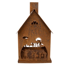 [6Y6083] Decorazione Casa Marrone 17x17x28 cm