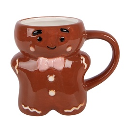 [6CEMU0241] Mug Marron Blanc 12x8x10 cm / 250 ml
