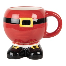 [6CEMU0225] Becher Rot Schwarz 14x11x11 cm / 400 ml