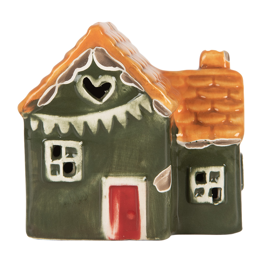 Décoration Maison avec LED Vert Orange 8x6x8 cm