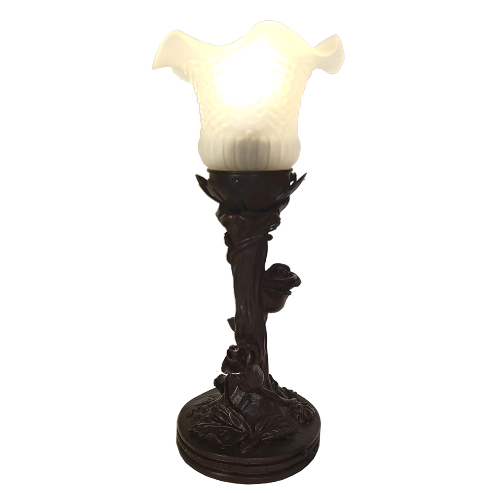 Tischlampe Weiß Ø 12x31 cm E14/max 1x25W
