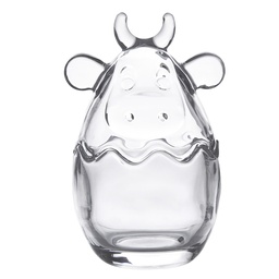 [6GL4236] Bonbonniere mit Deckel Transparent Ø 8x14 cm