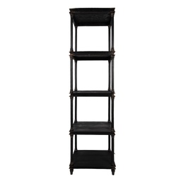 [5H0749Z] Cabinet Black 55x40x210 cm