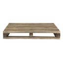 Scabello per Piante Marrone 40x32x5 cm