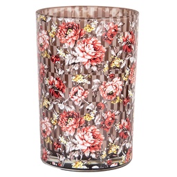 [6GL4975] Tealight holder Brown Red Ø 12x18 cm