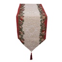 Chemin de table Beige Rouge 33x180 cm