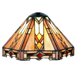 [5LL-5596] Lampenschirm Tiffany Beige Ø 25x25 cm