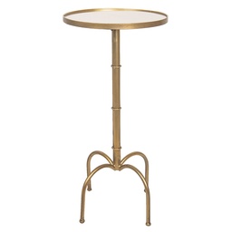 [5Y0625] Tavolino Oro Ø 40x81 cm