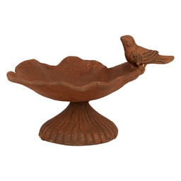 [6Y6134] Vogeltränke Braun 19x10x9 cm
