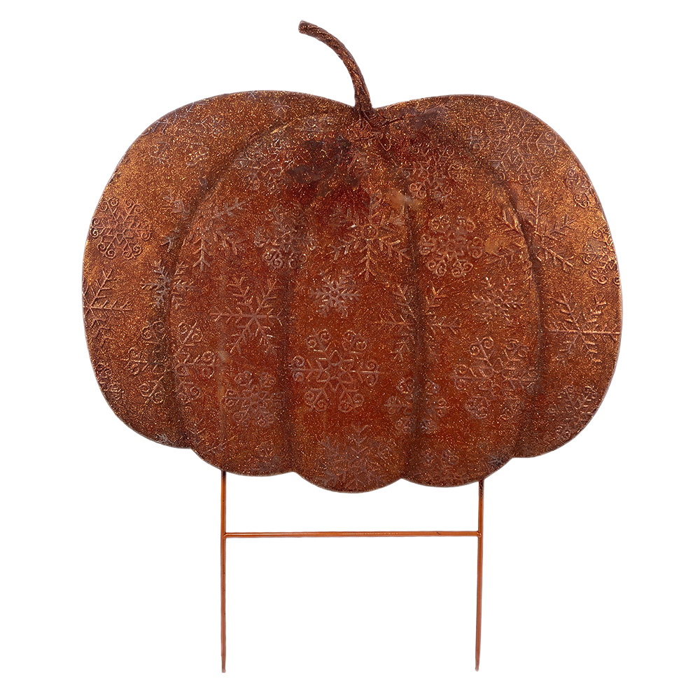 Tuinprikker pompoen 77x3x93 cm
