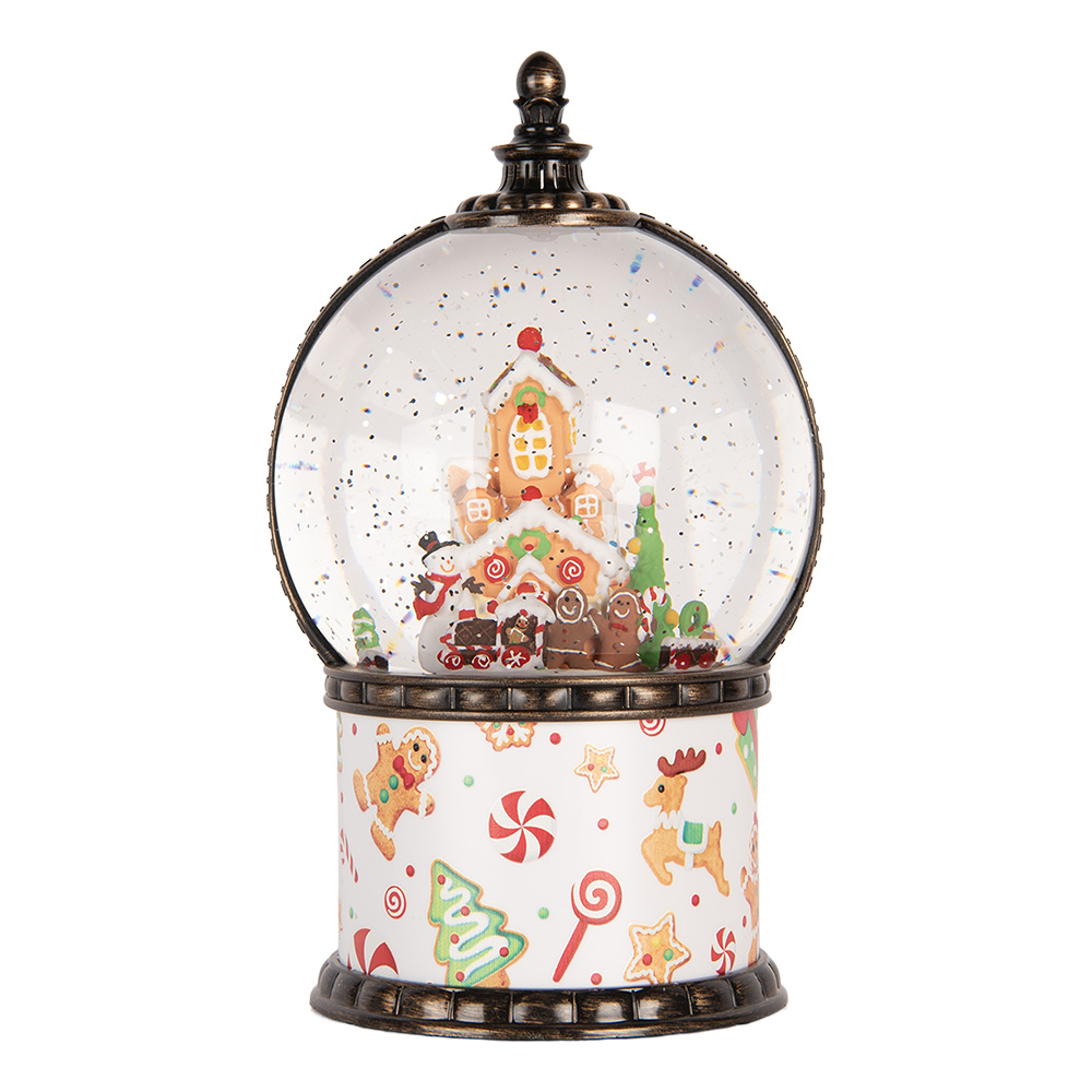 Sneeuwbol met LED Ø 12x21 cm / 3xAA
