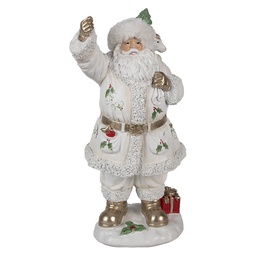 [6PR4296] Decoration Santa Claus White 14x16x31 cm