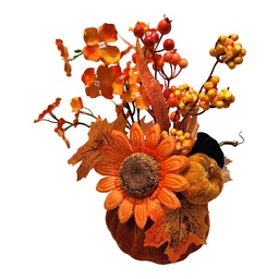 [66815] Decorazione Zucca Arancio Ø 15x35 cm