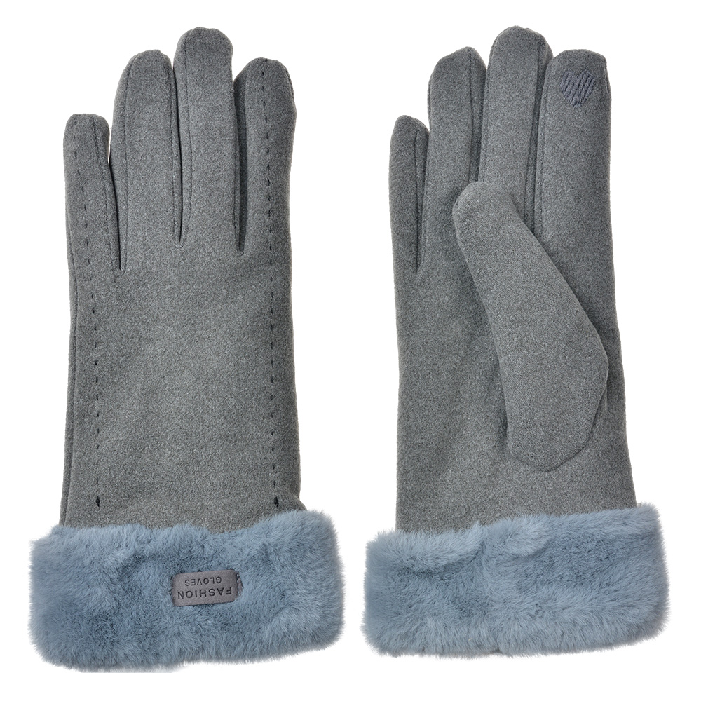 Guanti Donna Grigio 9x23 cm