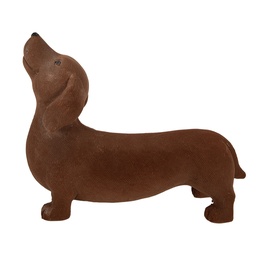 [6MG0176] Decorativa Cane Marrone 40x14x33 cm