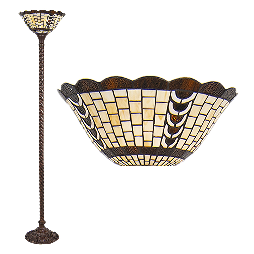 Tiffany Stehlampe Mehrfarbig Ø 38x186 cm E27/max 1x60W