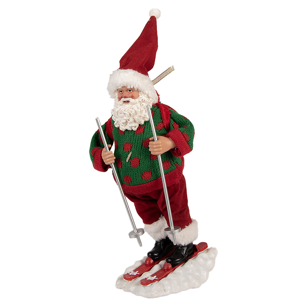 Decoratie kerstman 15x13x28 cm