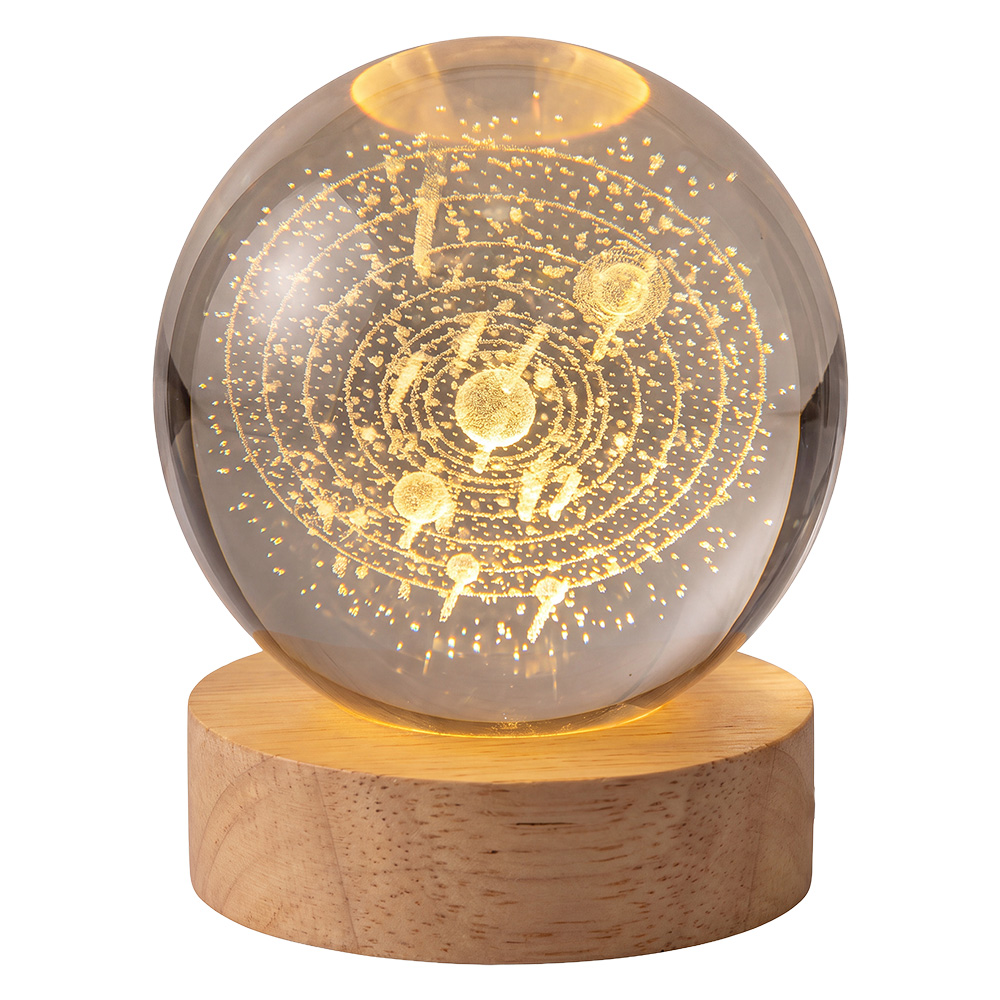 Glazen bol met licht LED Ø 6 cm
