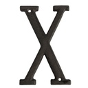 Letter X 8x1x13 cm