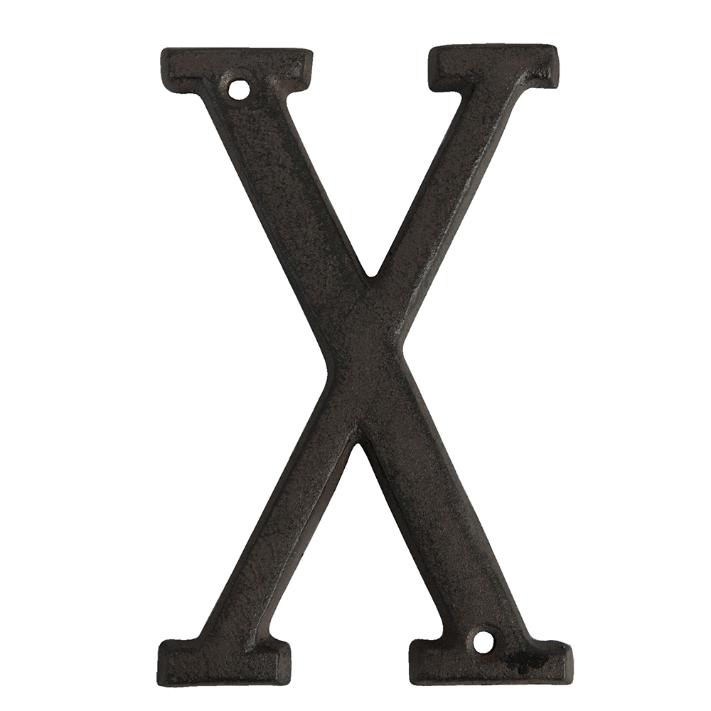 Letter X 8x1x13 cm