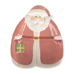 [6CE2213P] Piatto da Colazione Rosa Bianco 20x16x4 cm