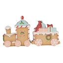 Decoratie trein 23x5x12 cm
