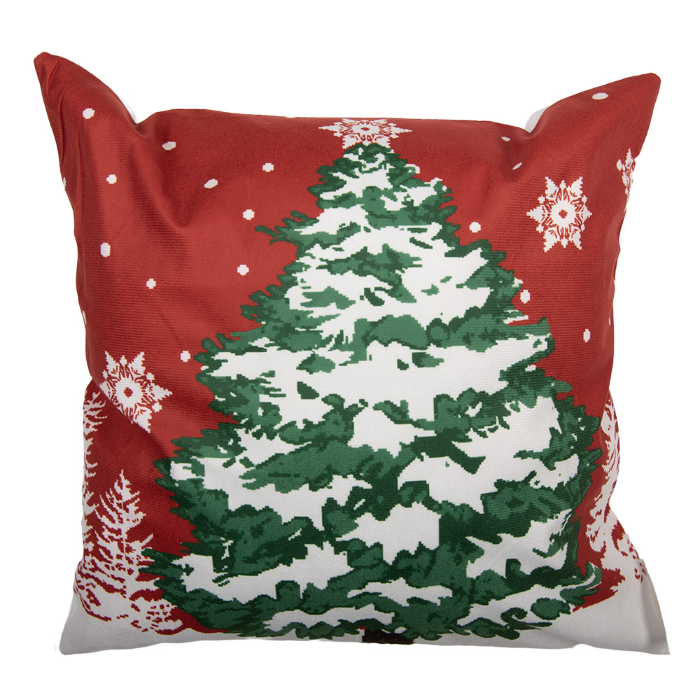 Housse de coussin Rouge Blanc 45x45 cm