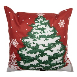 [KT021.459] Federe Cuscini Rosso Bianco 45x45 cm