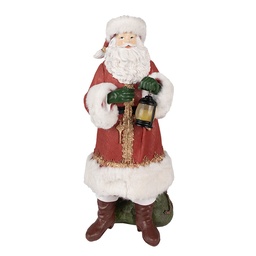[6PR3897] Babbo Natale LED Rosso, Bianco 21x18x45 cm