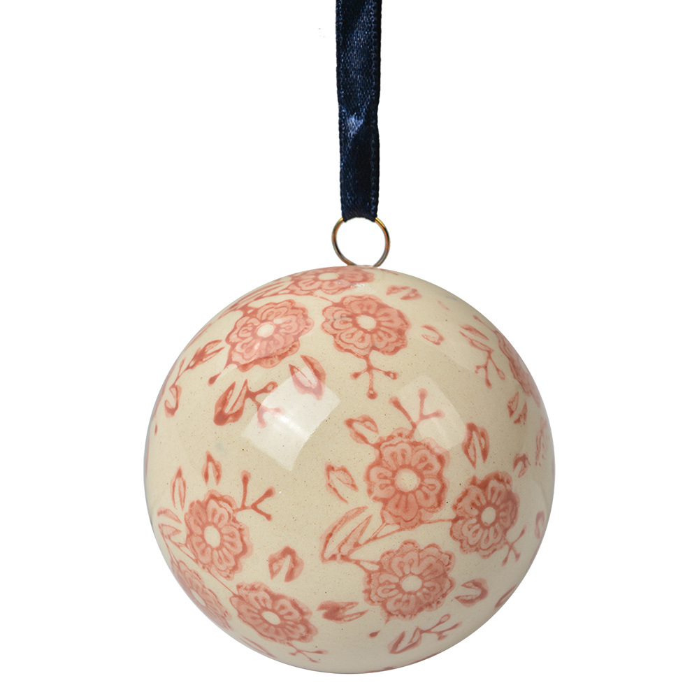 Dekoration Ball Beige Rosa Ø 6x6 cm