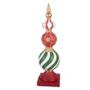 Dekoration Weihnachtskugel Rot Grün 16x16x56 cm