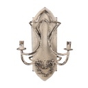 Applique murale Beige Marron 41x17x60 cm E14/max 2x25W