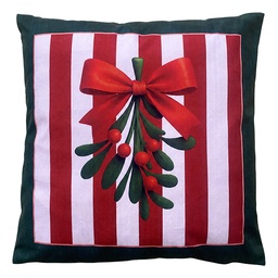 [KG023.226] Coussin rempli Vert Rouge 45x45x4 cm