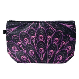 [JZTB0046] Busta toilette per donne Nero, Lilla 22x13x18 cm
