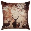 Coussin Marron Orange 45x45x4 cm