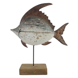 [6H2525] Decoratie vis 25x7x29 cm
