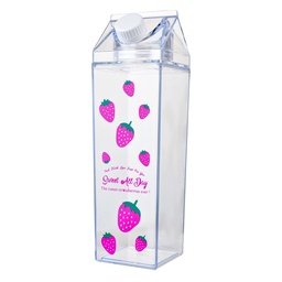 [65704] Drinking bottle Transparent Red 7x7x23 cm / 750 ml